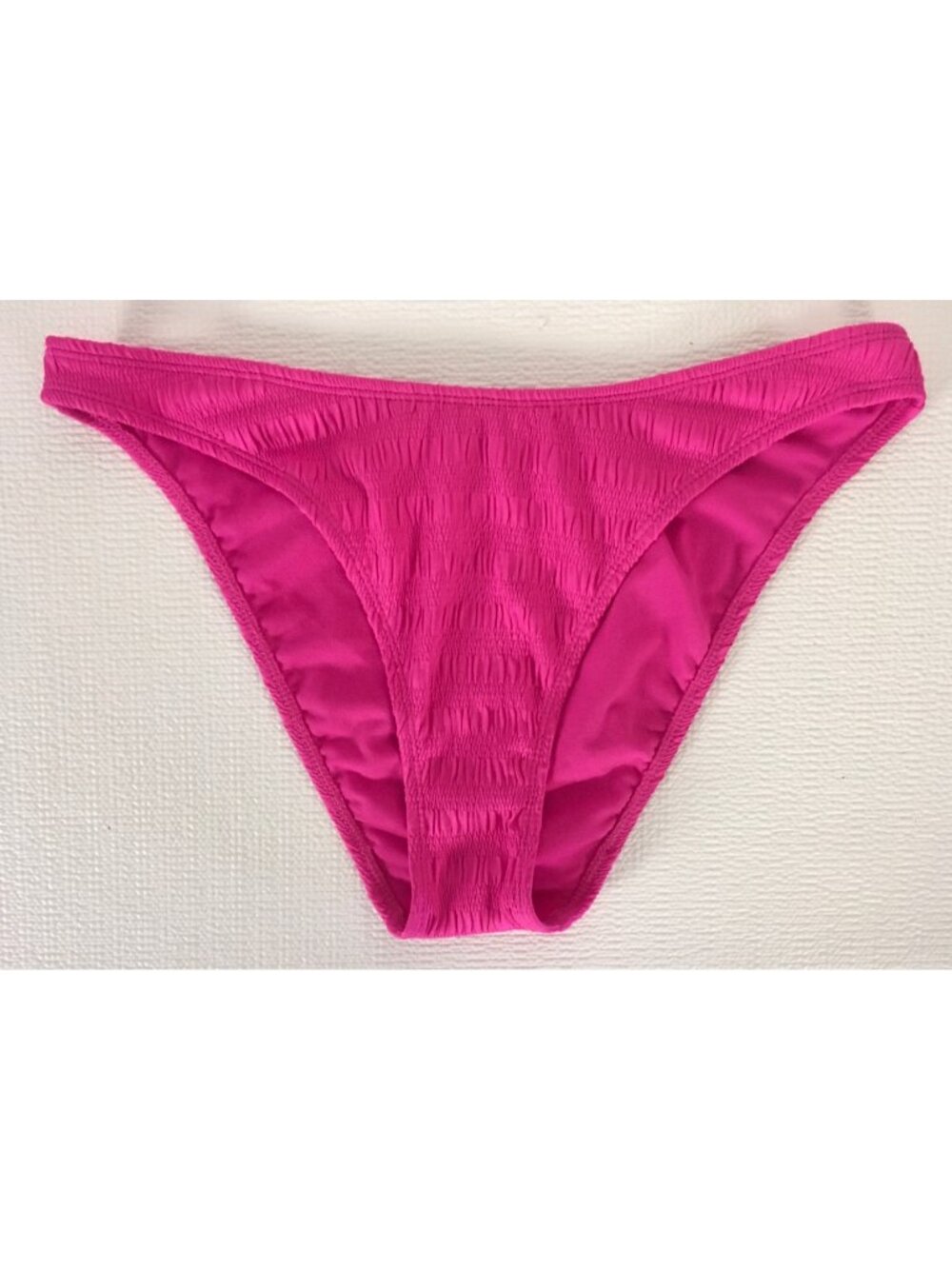 No Boundaries Swim Suit Bikini Bottoms Size L Pink Cheeky High Leg New w Tags
